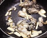 牡蠣とねぎのバター＆シャンタン焼き作り方3写真