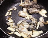 牡蠣とねぎのバター＆シャンタン焼き作り方3写真