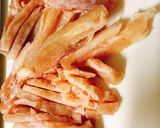 鶏肉で青椒肉絲作り方2写真