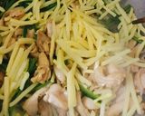 鶏肉で青椒肉絲作り方4写真