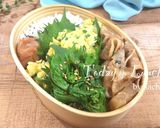 お弁当に！ニラ玉のっけ弁作り方4写真