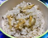 俺流！桜香るアサリの炊き込みご飯作り方11写真
