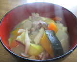 山梨郷土料理　かぼちゃのほうとう作り方10写真
