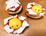 ピザ風♡ひよこの巣ごもり卵ボード作り方12写真