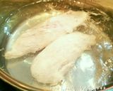 *常備菜*小松菜と蒸し鶏のからし和え作り方1写真