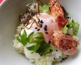 温玉×炙り明太ご飯に、オリーブオイル作り方5写真