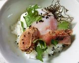 温玉×炙り明太ご飯に、オリーブオイル作り方4写真