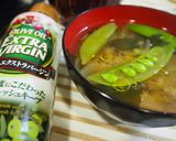 スナップえんどうと玉ねぎのお味噌汁♪作り方5写真