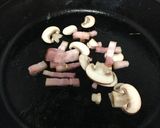 オリーブオイルで濃厚カルボうどん作り方2写真