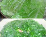 ほうれん草とキャベツの温サラダ～青じそ～作り方1写真