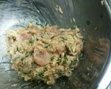 鶏のささみと鶏挽き肉で梅シソチーズつくね作り方4写真