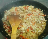 簡単時短!!鶏挽き肉のタイ風ガパオ炒め作り方6写真
