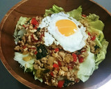 簡単時短!!鶏挽き肉のタイ風ガパオ炒め作り方11写真