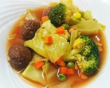 時短アレンジ♪ミートボールスープ作り方13写真