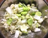 空豆とカリフラワーのかき揚げ作り方3写真