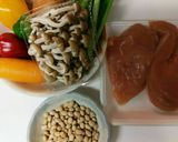 節分豆で！鶏肉と炒り大豆の炒め物♪作り方1写真