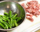 豚肉と獅子唐のソテー作り方1写真