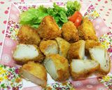新玉ねぎの豚しゃぶ肉巻きフライ作り方8写真
