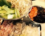 海鮮モヤシあんかけ汁そば 味玉添え作り方1写真