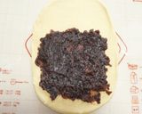 スクエア型で作る★黒糖きな粉あん食パン作り方5写真