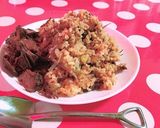 男のイノシシ肉の玄米チャーハン作り方7写真