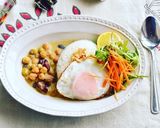 ミックスビーンズのグリーンカレー＊カフェ作り方2写真