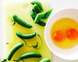 卵とスナップえんどうの炒め物作り方1写真