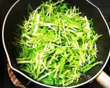 水菜と鶏ササミのヘルシーサラダ☆作り方2写真