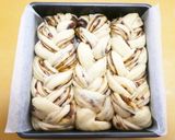 スクエア型で作る★黒糖きな粉あん食パン作り方18写真