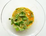 三つ葉とツナの卵とじ丼作り方1写真