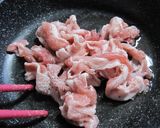豚肉とゆで卵のパスタ作り方3写真