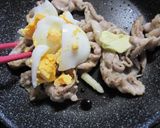 豚肉とゆで卵のパスタ作り方4写真