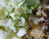 ★牛肉レタスチャーハン★作り方5写真