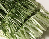 パパッと♫水菜と舞茸のだし炒め作り方1写真
