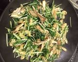 パパッと♫水菜と舞茸のだし炒め作り方4写真