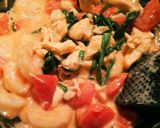 エビとささみのトマトクリーム煮作り方5写真