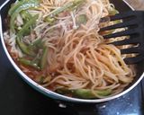 ツナとピーマンとえのきとトマトのパスタ作り方7写真