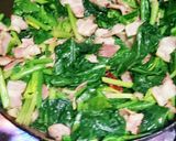 ほうれん草とベーコンのバター炒め【賄い】作り方6写真