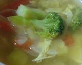 野菜スープ＠コンソメと中華スープのコラボ作り方4写真