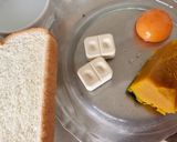 離乳食手づかみ〜南瓜のフレンチトースト作り方1写真