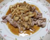 豚薄切り肉の和風きのこソース作り方5写真