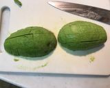 アボカドとマッシュルームのバター醤油炒め作り方1写真