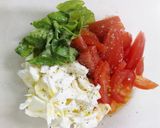 バジル香る～✿　裂いて和えるカプレーゼ作り方4写真