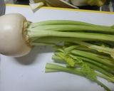 カブラの茎(くき)のゆかり蒸し作り方1写真