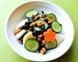 納豆とわかめと胡瓜の酢醤油和え作り方10写真