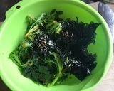 海苔と胡麻油香る春菊生サラダ☆作り方2写真