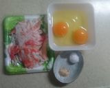 お弁当♪朝食にも♪カニかまin卵焼き作り方1写真