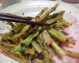 カブラの茎(くき)のゆかり蒸し作り方9写真