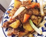 パリパリ鶏皮と根菜の甘酢炒め作り方8写真