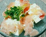 オリーブオイル香る♪生ハム塩やっこ作り方3写真